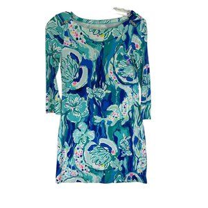 LILLY‎ PULITZER Women's Aquatic Garden Sophie Dress XS Floral
